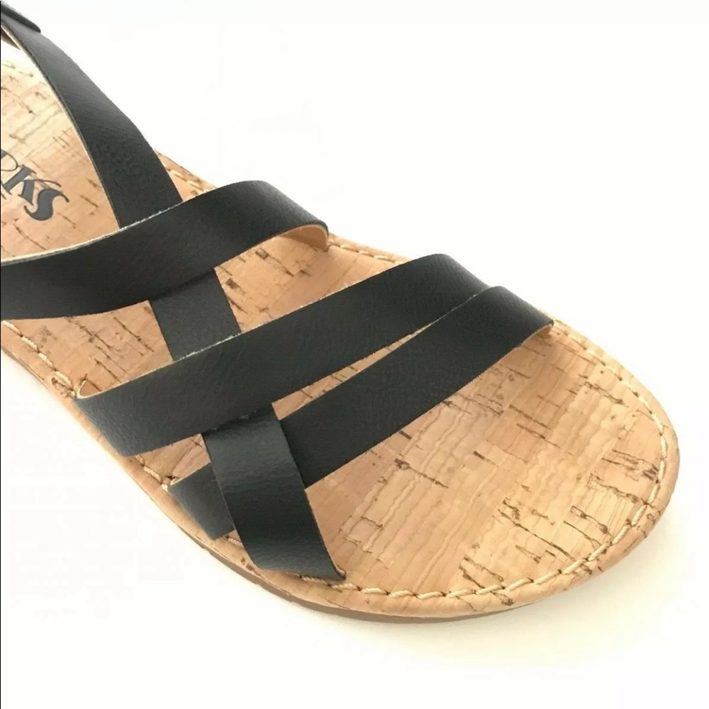 KORKS Women's Jerrik Strap Sandals Black Size 5M